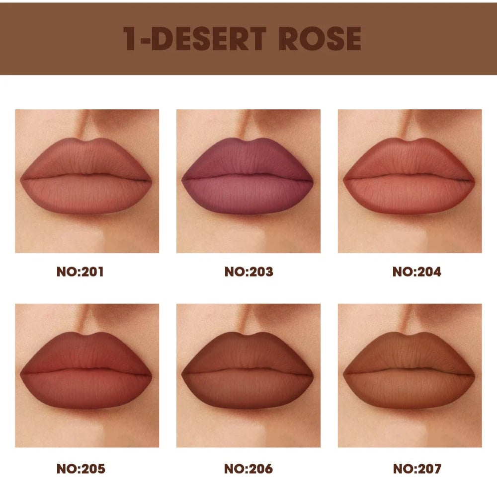 Waterproof Lip Liner Pencil Set, Weightless Precise Liner with Super Soft Blendable Texture Matte Soft