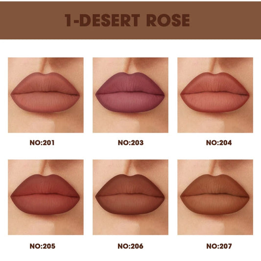 Waterproof Lip Liner Pencil Set, Weightless Precise Liner with Super Soft Blendable Texture Matte Soft